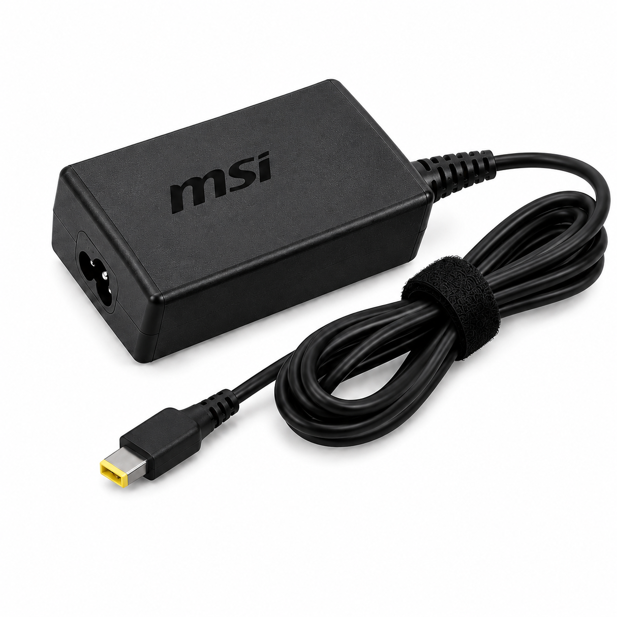 Patli slim yellow pin msi 65 watt laptop adapter  (Refurbished)